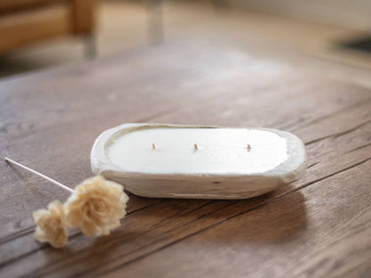 buy winter & holiday scents - dough bowl candle - white