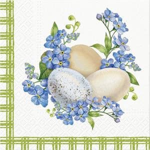 Luncheon Eggs & Forget Me Nots Napkins
