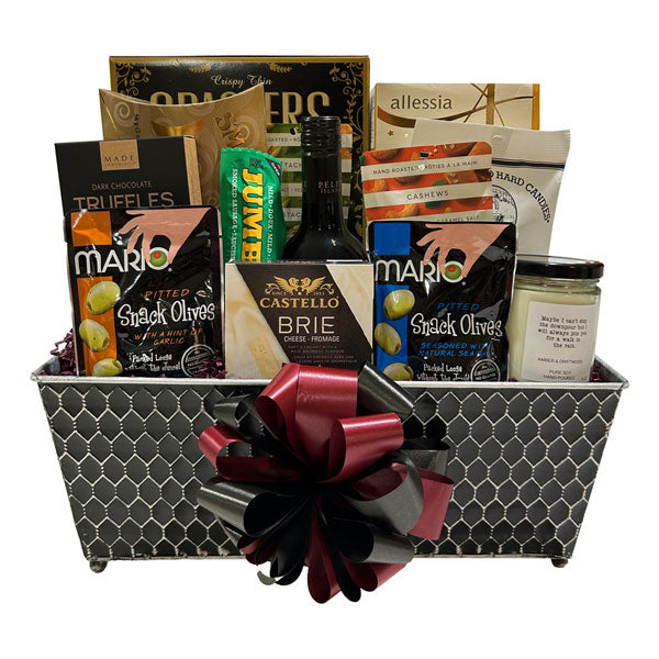 Sympathy Wine Gift Basket - Treasures of my HeART