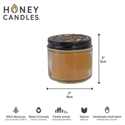 Natural Beeswax Jar Candles