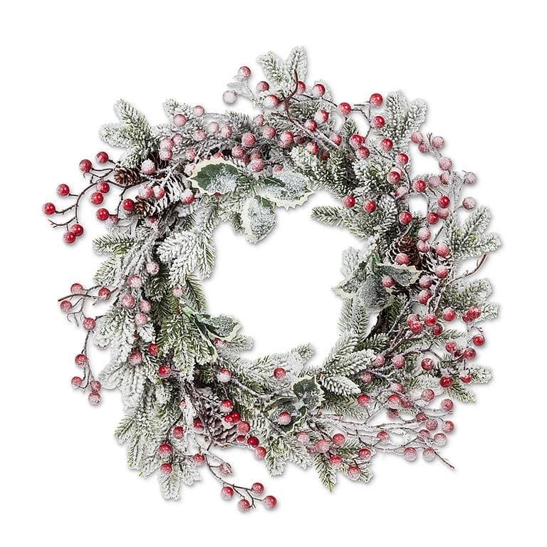 Frosty Wreath with Berries - Treasures of my HeART