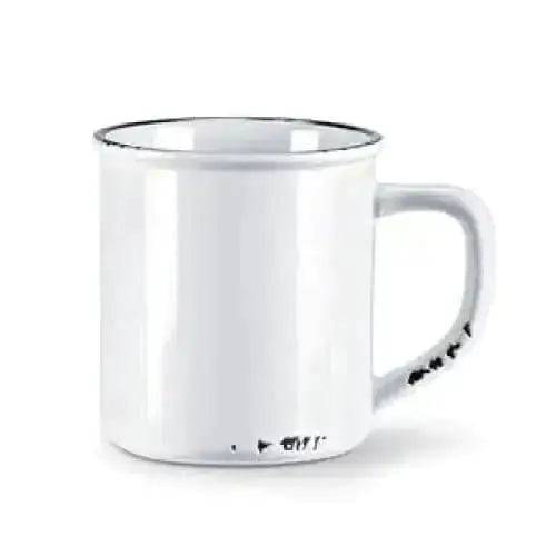 Enamel Look Mug-white - Treasures of my HeART