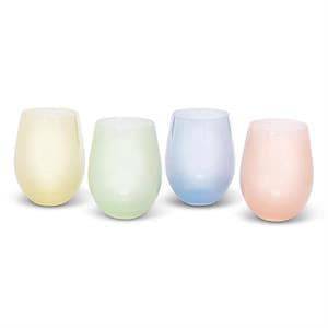 Sheer Pastel Stemless Wine Glass Treasures of my HeART