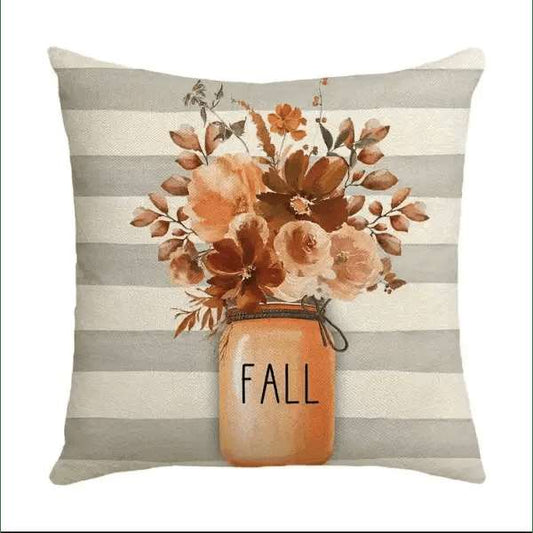 Autumn Vase With Flowers Pillow | Treasures of my HeART