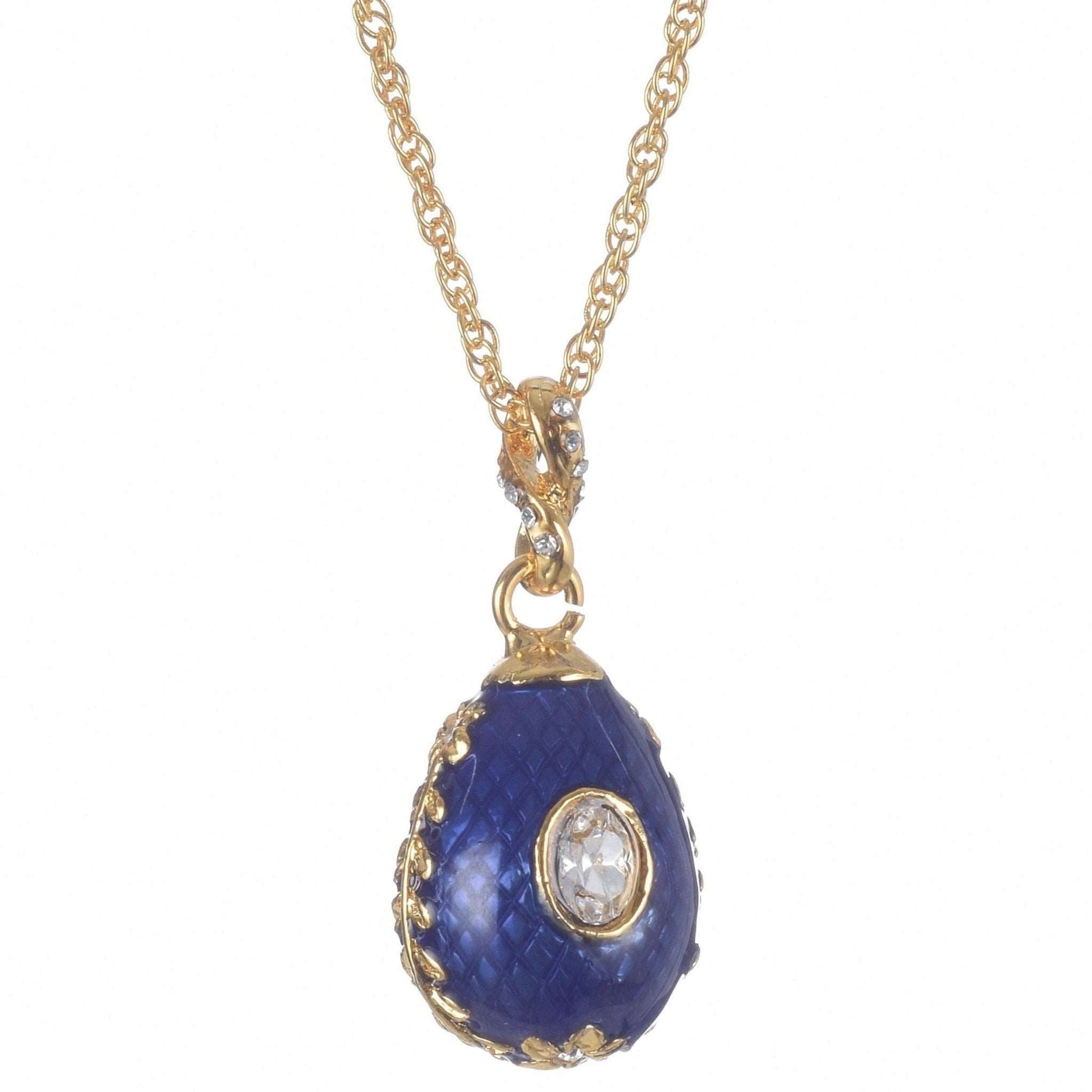 Blue Egg Pendant Gold Necklace | Treasures of my HeART