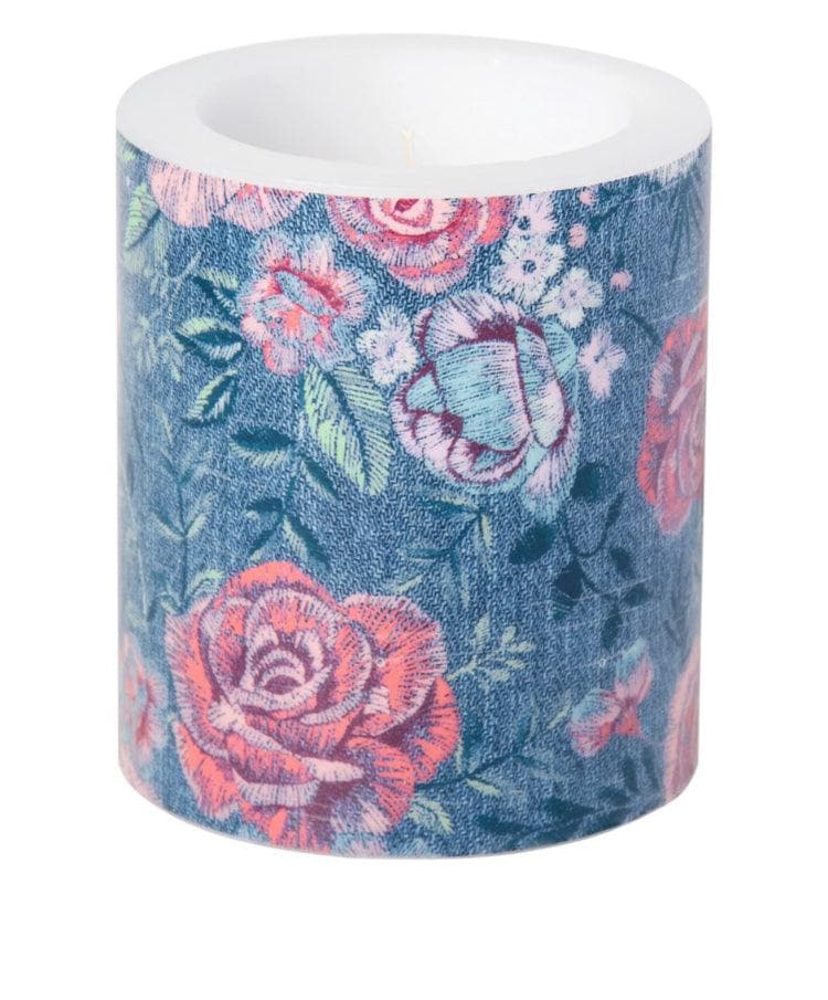 Denim Rose Deco Lantern - Treasures of my HeART