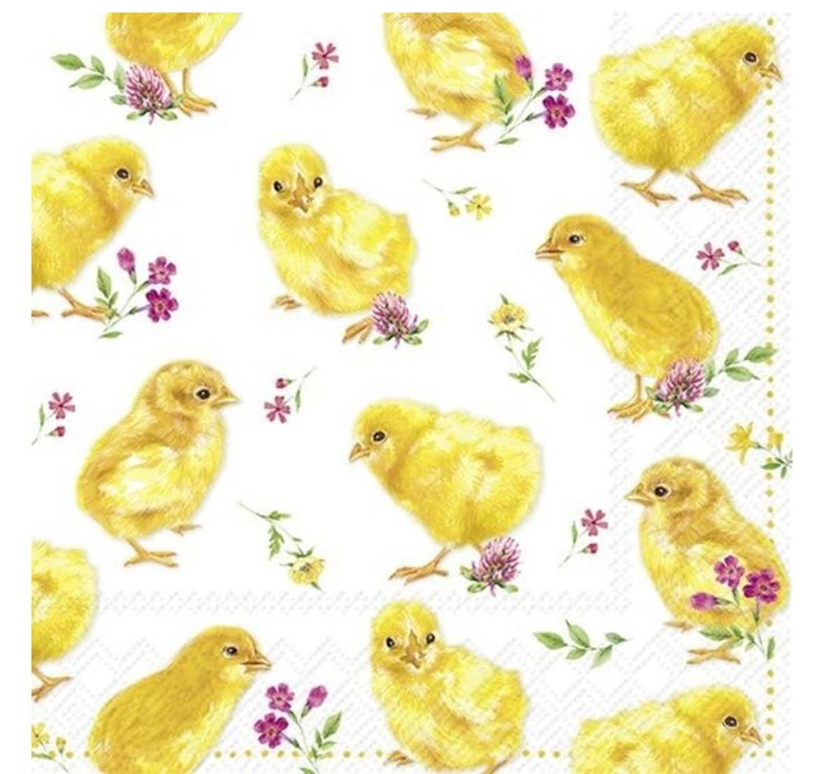 Chicks Luncheon Napkins Treasures of my HeART