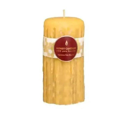 Heritage Drip Natural Beeswax Pillar Candles - Large Treasures of my HeART