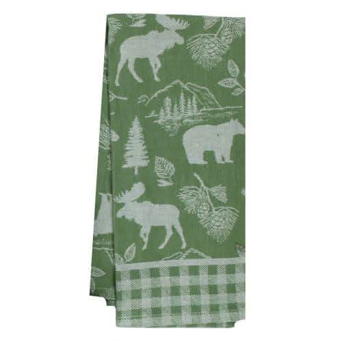 Pinecone Trail Jacquard Tea Towel Treasures of my HeART