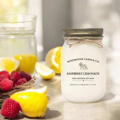 Raspberry Lemonade Soy Candle - Treasures of my HeART