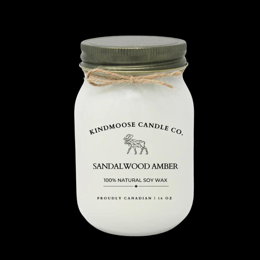 Sandalwood Amber Soy Candle - Treasures of my HeART