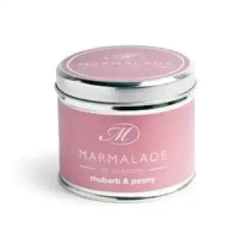 Rhubarb And Peony Medium Tin Candle - Treasures of my HeART