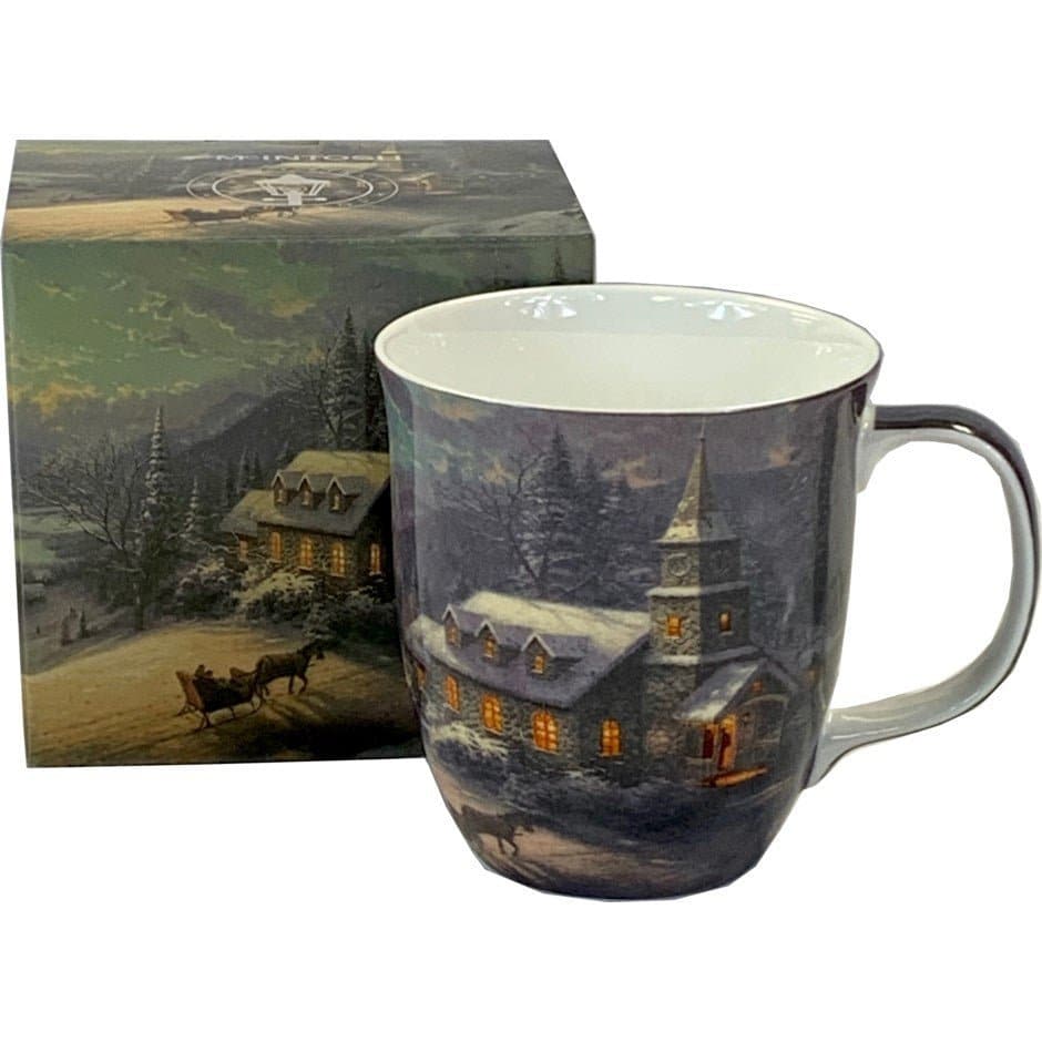 Kinkade Sunday Evening Sleigh Ride Java Mug - Treasures of my HeART