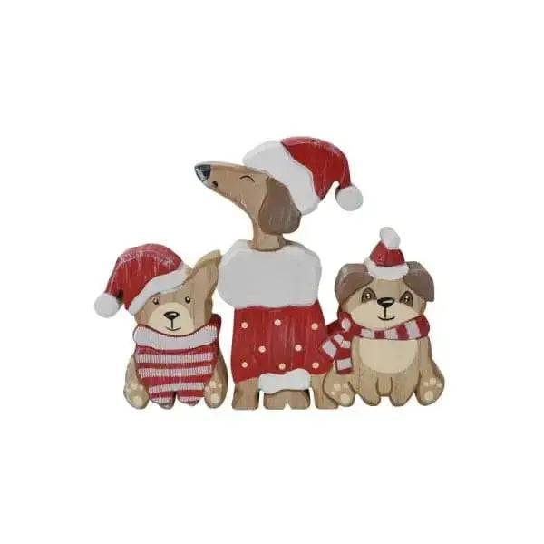 3 Christmas Dogs Decor - Treasures of my HeART