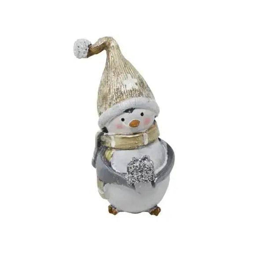 Penguin Holding Gift Ornament - Treasures of my HeART