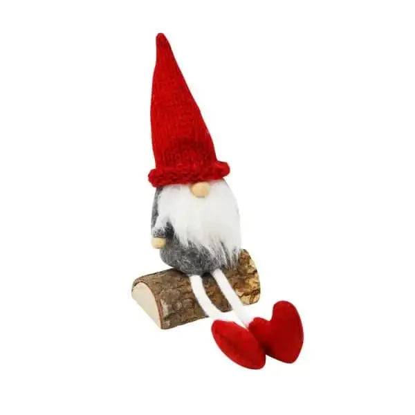 Gnome Sitting On a Log - Treasures of my HeART