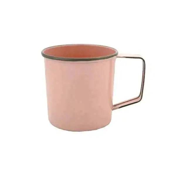 Enamel Metal Mug Pink 12 Oz - Treasures of my HeART