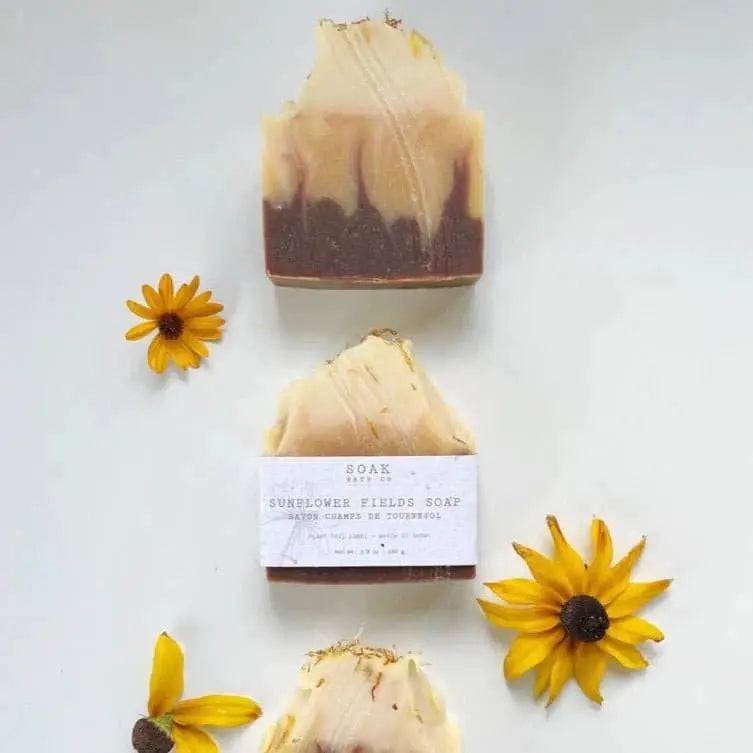 Sunflower Fields Soap Bar - Treasures of my HeART