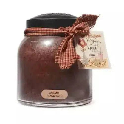 Caramel Macchiato Scented Candle - 34 Oz, Papa Jar - Treasures of my HeART