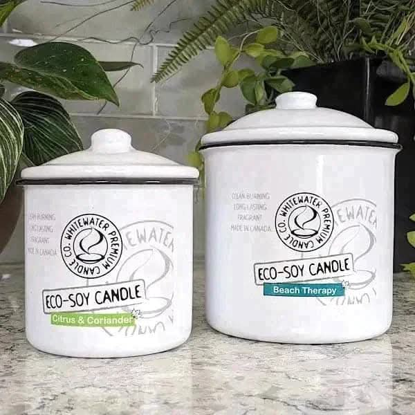 Enamelware 9oz Candle - Salted Grapefruit Treasures of my HeART