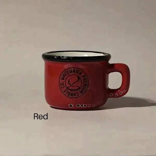 Espresso Mug Candle Red Pom A no - Treasures of my HeART