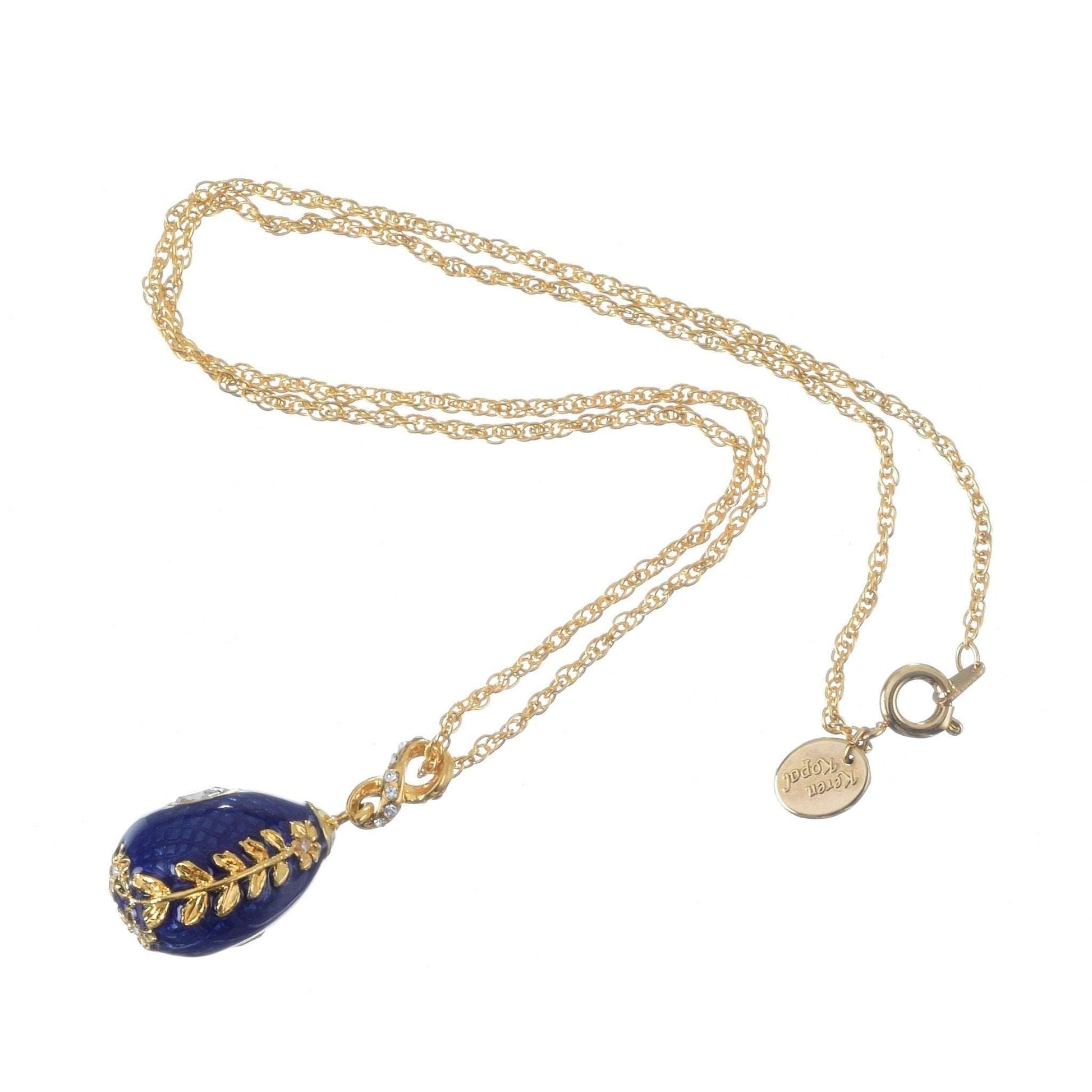 Blue Egg Pendant Gold Necklace | Treasures of my HeART