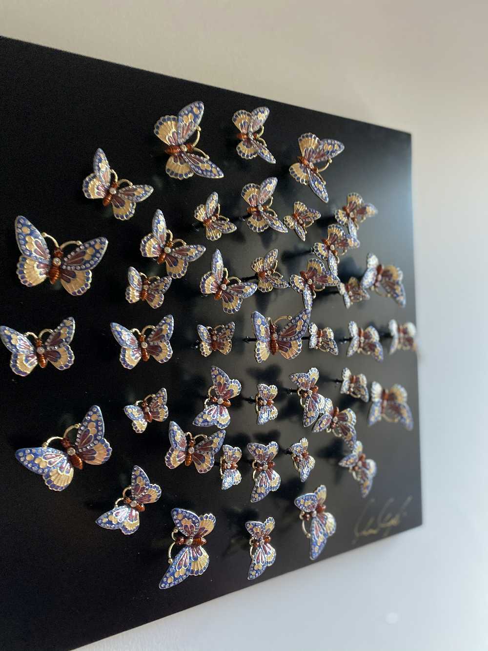 Circle of Butterflies Wall Art Black - Treasures of my HeART