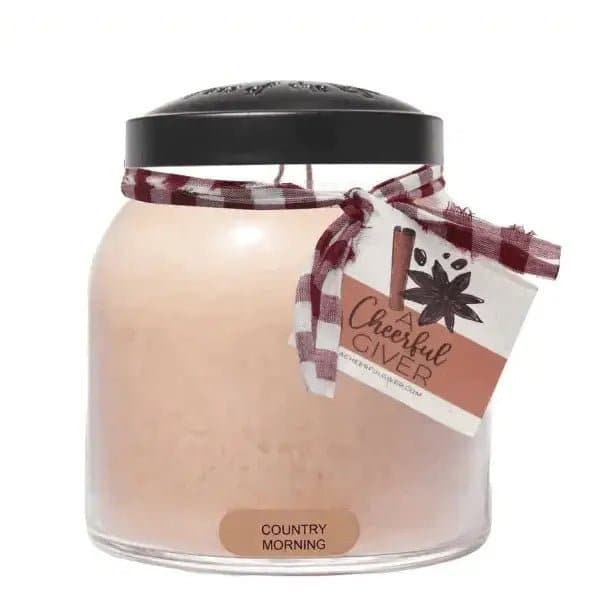 Country Morning - 34 Oz, Double Wick, Papa Jar | Treasures of my HeART