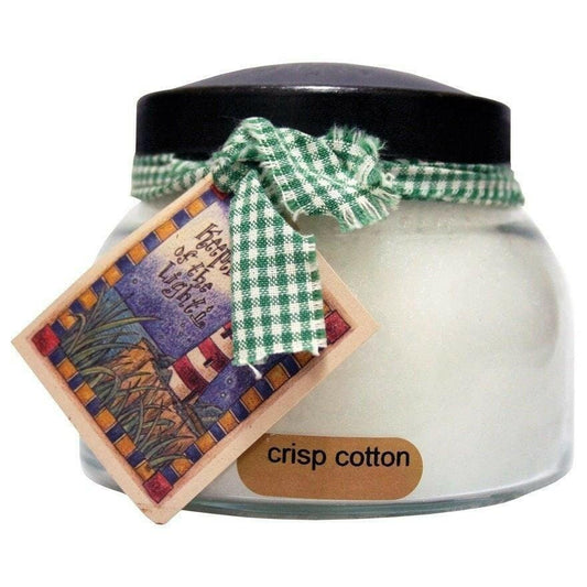Crisp Cotton Scented Candle - 22 oz, Double Wick, Mama Jar | Treasures of my HeART