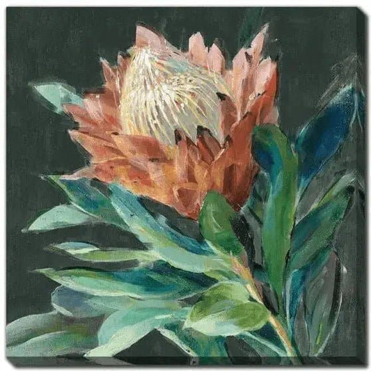 Deep Protea Crop Canvas Print | Treasures of my HeART