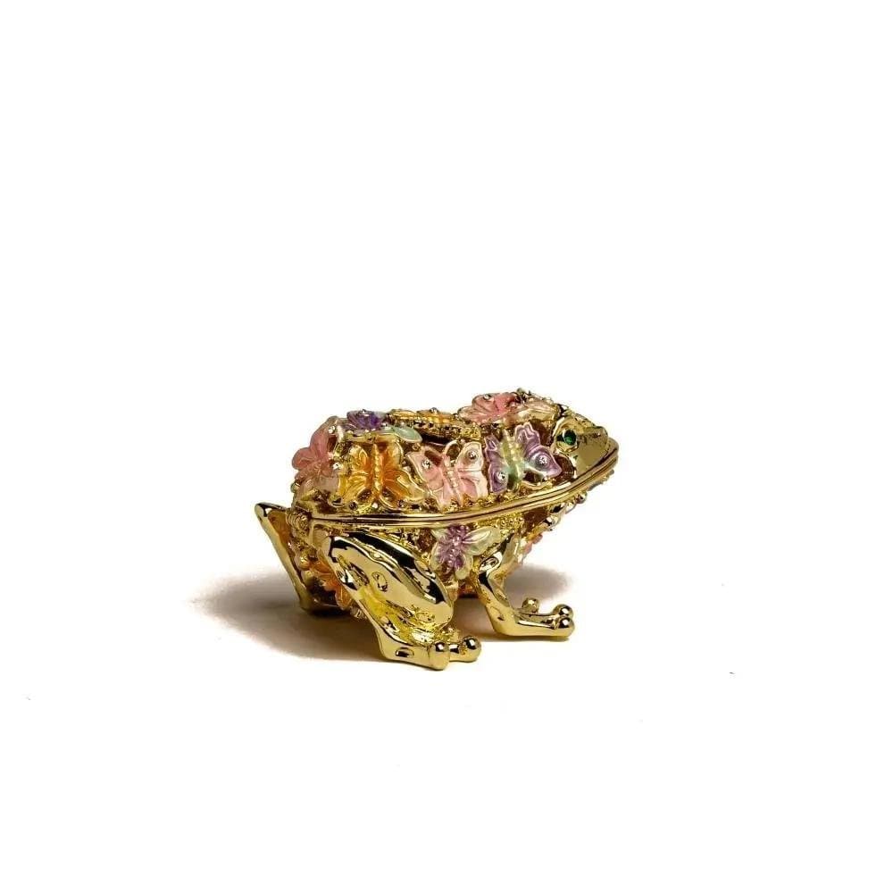 Golden Frog Decorated with Butterflies | Treasures of my HeART