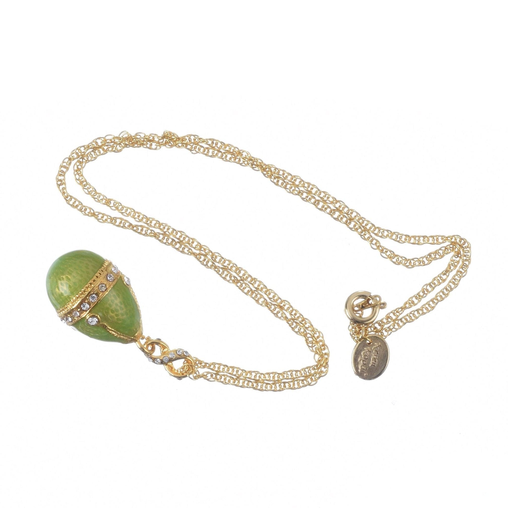Green Egg Pendant Gold Necklace | Treasures of my HeART