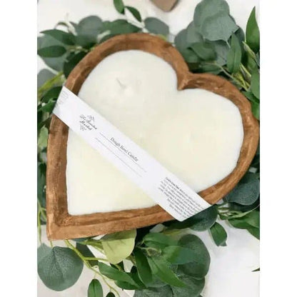 Heart Shaped L'amour Dough Bowl Candle - Treasures of my HeART