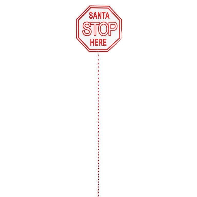 Large Santa Stop Sign Stake | Treasures of my HeART