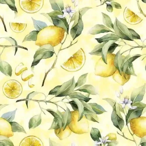 Lemon Design Napkins - Treasures of my HeART