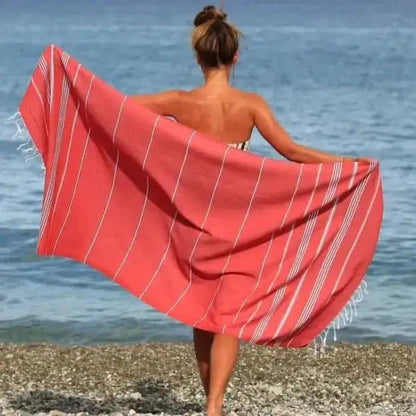 Lina Peshtemal Beach Towel Red | Treasures of my HeART