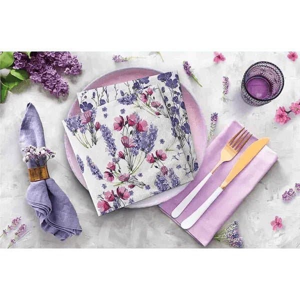 Luncheon Fragrant Lavender Napkins - Treasures of my HeART