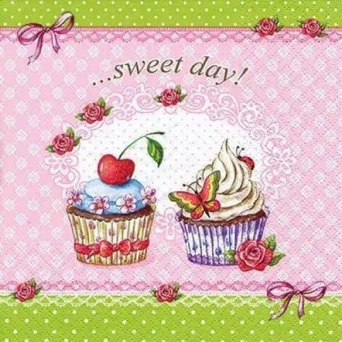 Luncheon Napkins Sweetday Cupcakes | Treasures of my HeART
