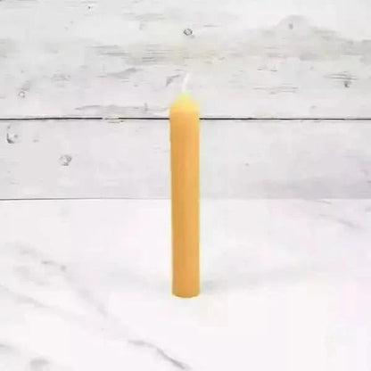 6-Inch Natural Beeswax Tube Candles - Clean Burning, Drip-Free Treasures of my HeART