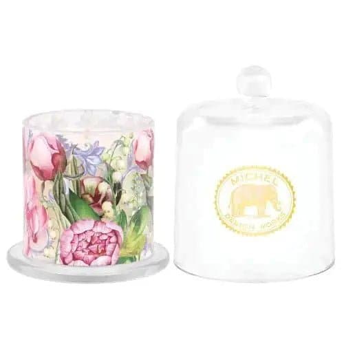 Porcelain Peony Cloche Candle - Treasures of my HeART