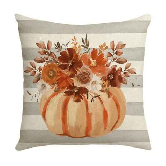 Pumpkin Flowers Pillow | Treasures of my HeART