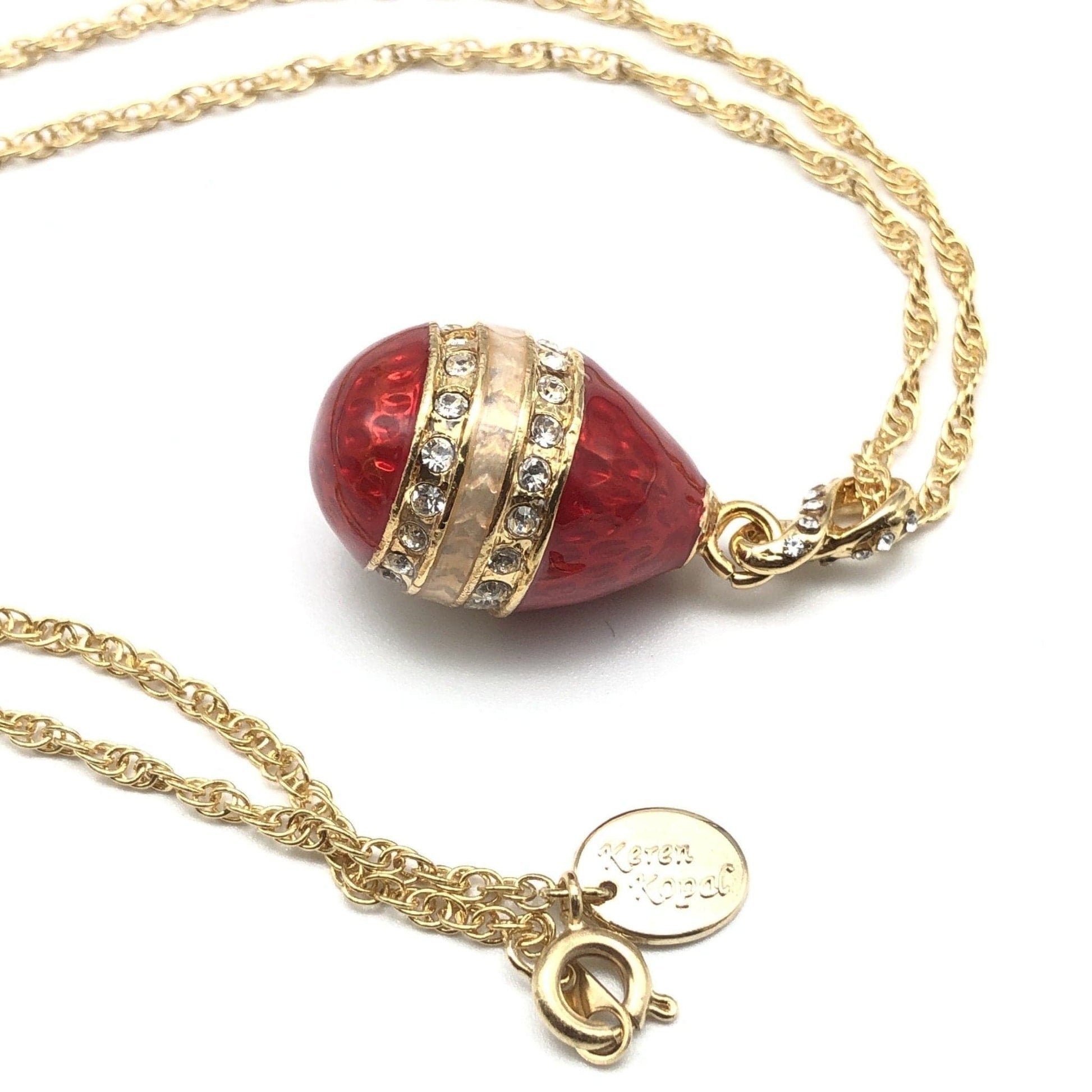 Red Egg Pendant Necklace | Treasures of my HeART