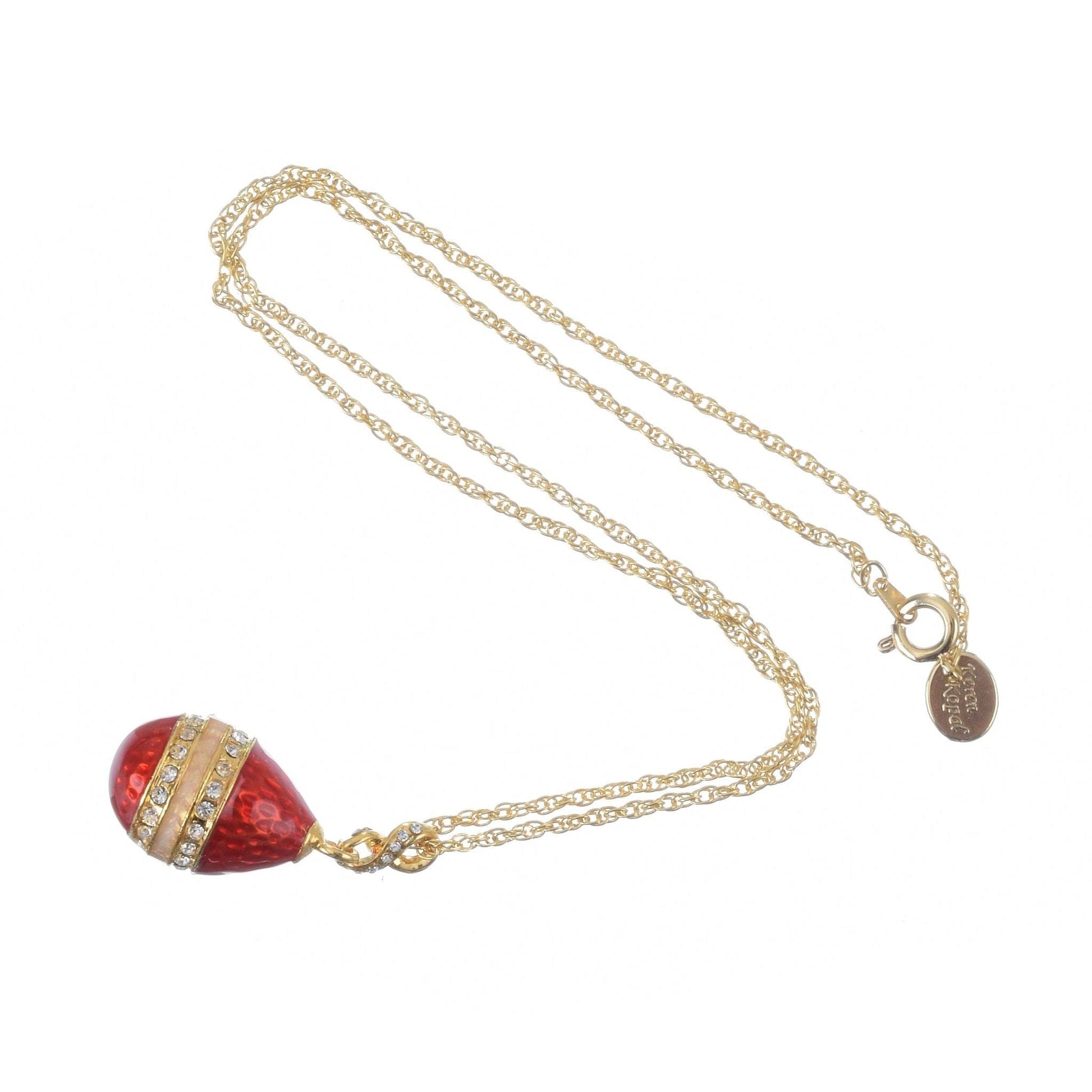 Red Egg Pendant Necklace | Treasures of my HeART