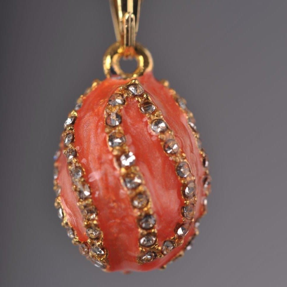 Salmon Spiral Egg Pendant Necklace | Treasures of my HeART
