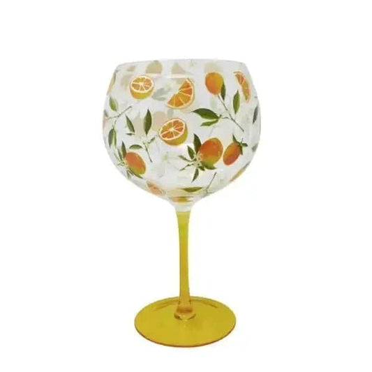 Standed Glass Orange Wine Glass | Treasures of my HeART