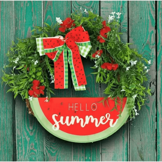 Summer Watermelon Hello Wreath | Treasures of my HeART