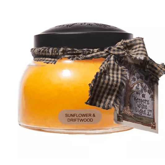Sunflower And Driftwood Scented Candle - 22 Oz, Double Wick, Mama Jar | Treasures of my HeART