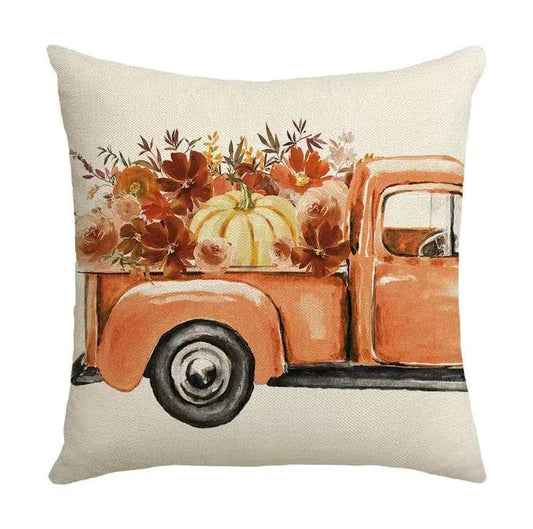 Vintage Autumn Truck Pillow | Treasures of my HeART