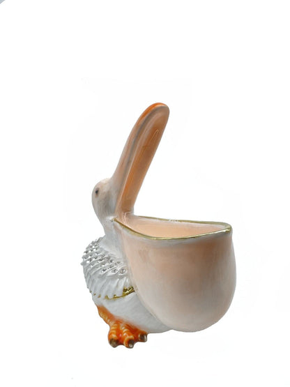White pelican trinket box | Treasures of my HeART