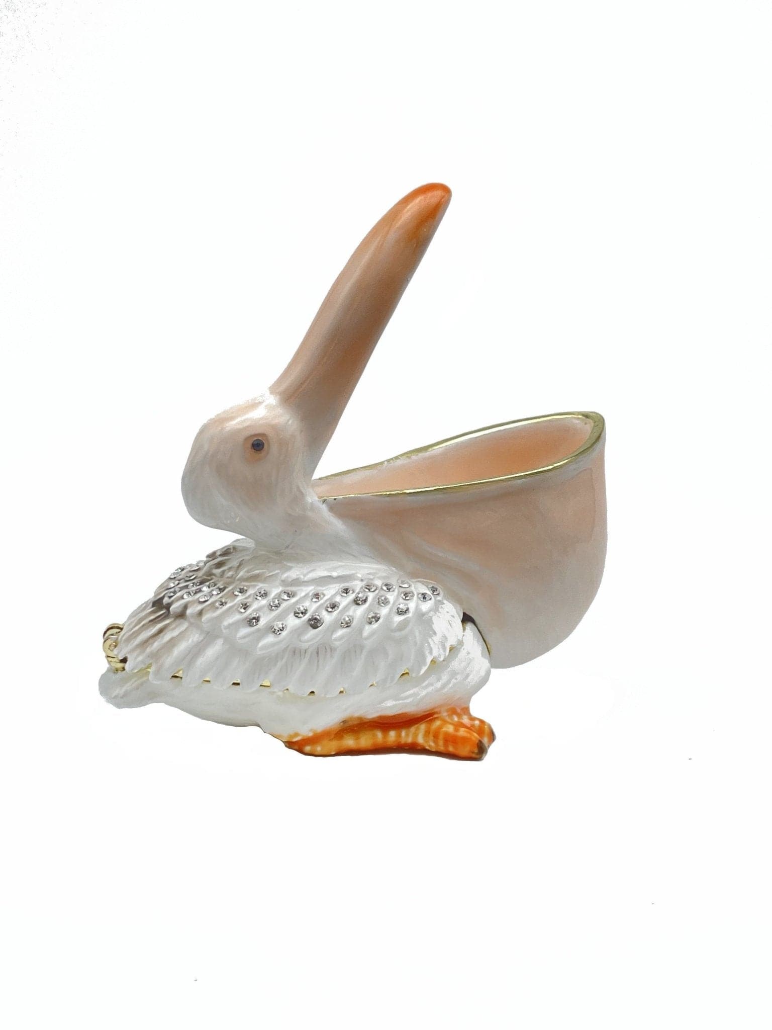 White pelican trinket box | Treasures of my HeART